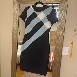 Karen Millen Navy Colorblock Dress